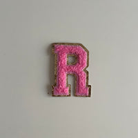 Varsity Glitter Patch - Pink