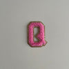 Varsity Glitter Patch - Pink