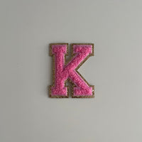 Varsity Glitter Patch - Pink