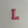 Varsity Glitter Patch - Pink