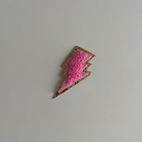 Varsity Glitter Patch - Pink