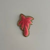 Varsity Glitter Patch - Coral