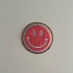 Varsity Glitter Patch - Coral