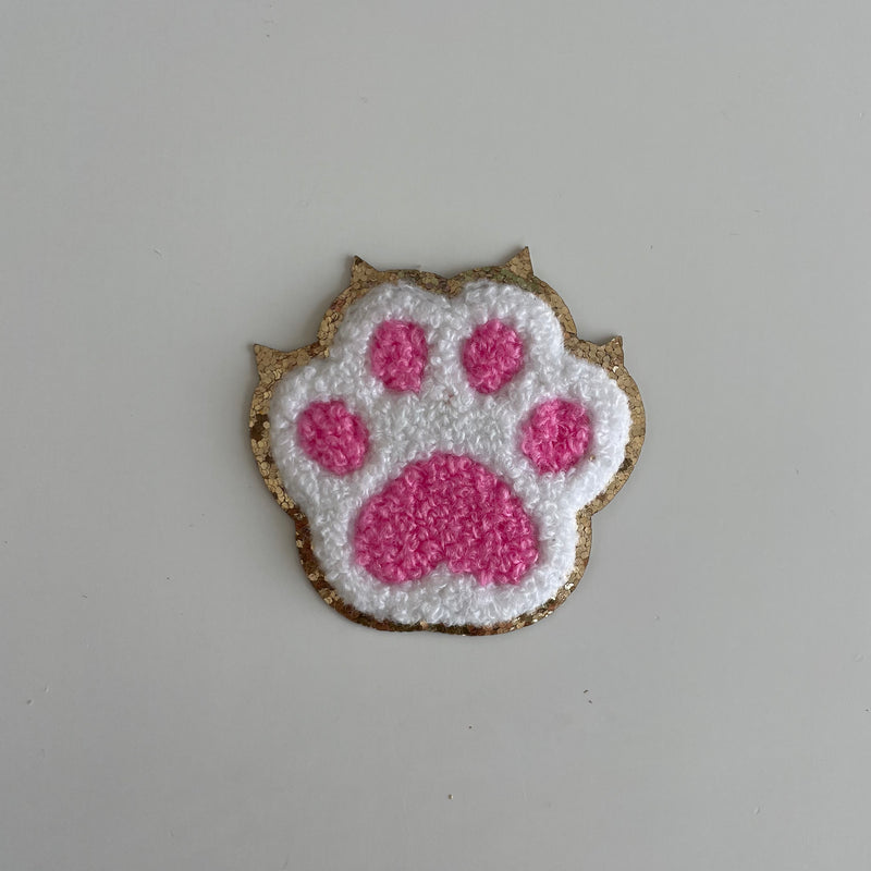 Varsity Glitter Patch - Pink