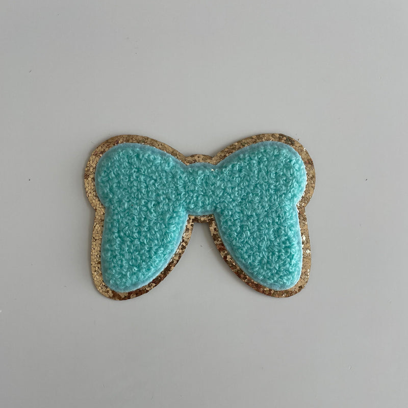 Varsity Glitter Patch - Turquoise