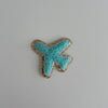 Varsity Glitter Patch - Turquoise