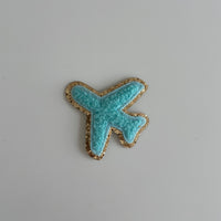 Varsity Glitter Patch - Turquoise