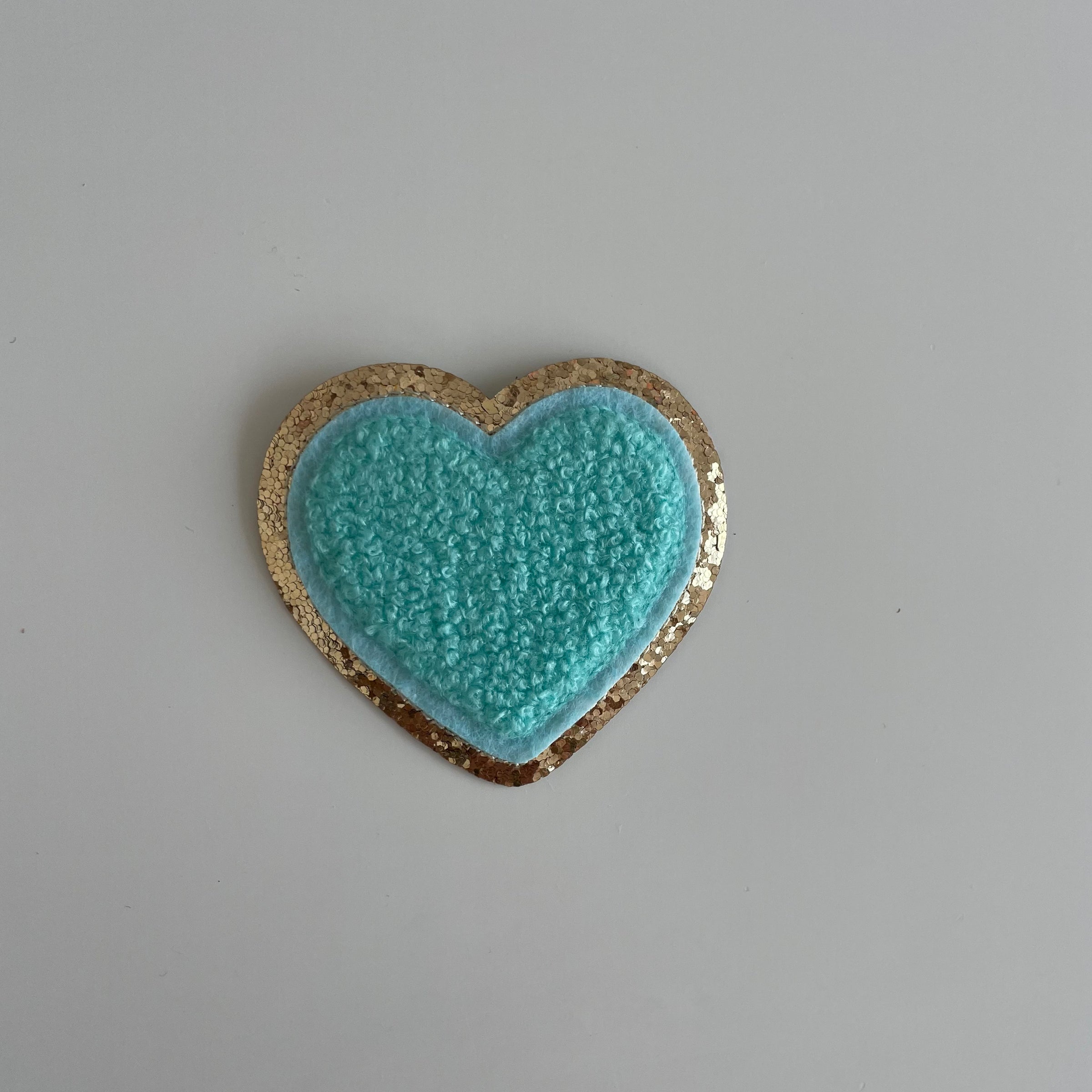 Varsity Glitter Patch - Turquoise