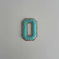 Varsity Glitter Patch - Turquoise