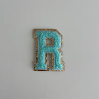 Varsity Glitter Patch - Turquoise