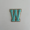 Varsity Glitter Patch - Turquoise