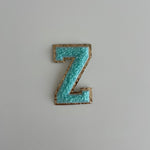 Varsity Glitter Patch - Turquoise