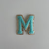 Varsity Glitter Patch - Turquoise