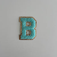 Varsity Glitter Patch - Turquoise