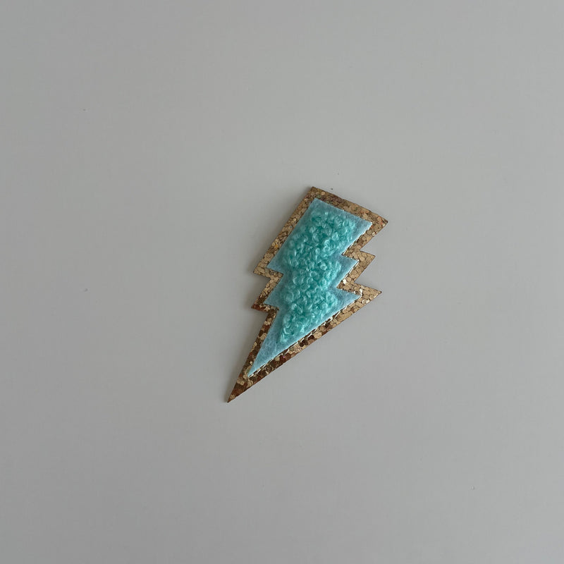 Varsity Glitter Patch - Turquoise