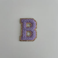 Varsity Glitter Patch - Lilac