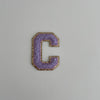 Varsity Glitter Patch - Lilac