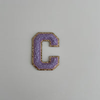 Varsity Glitter Patch - Lilac