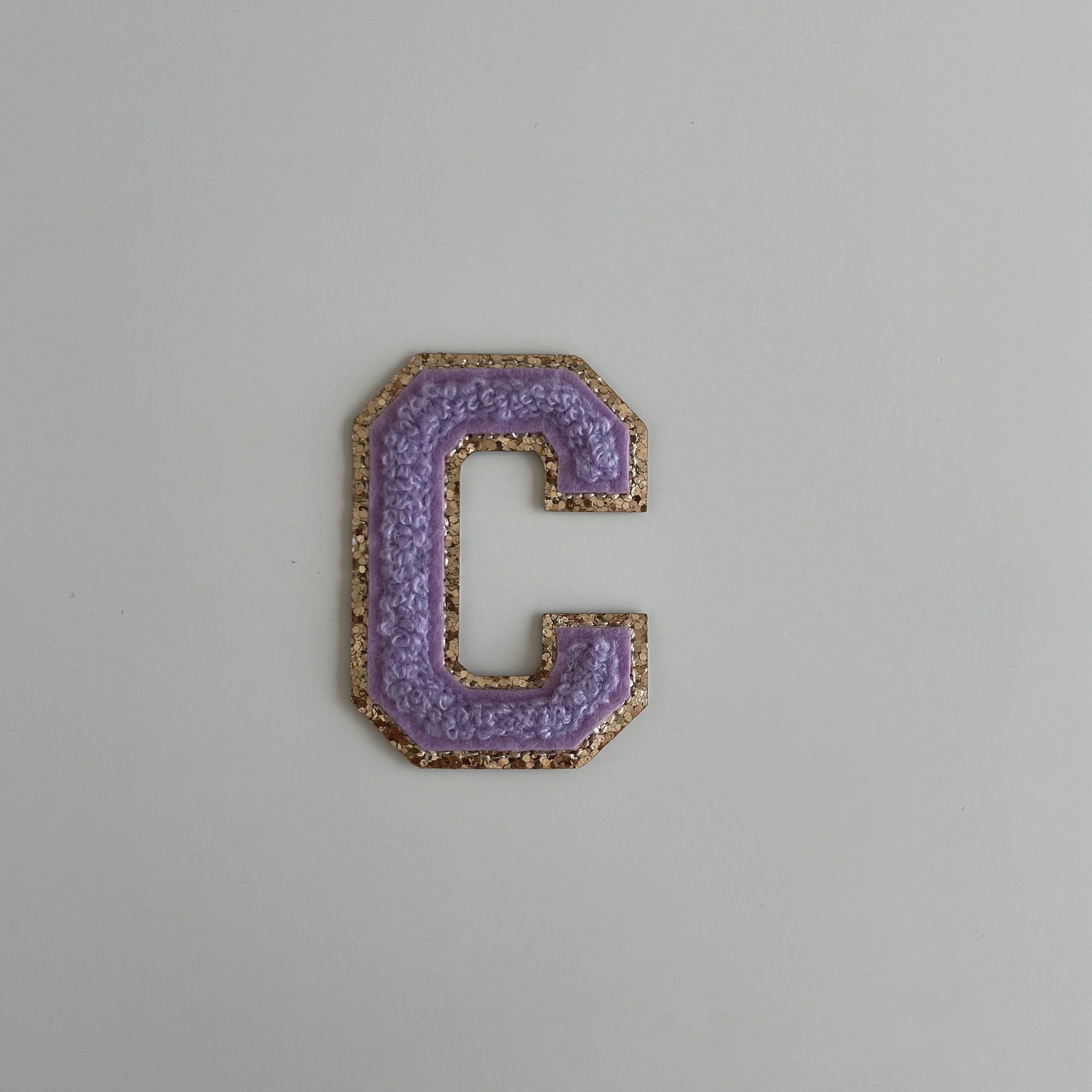 Varsity Glitter Patch - Lilac