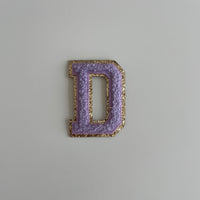 Varsity Glitter Patch - Lilac