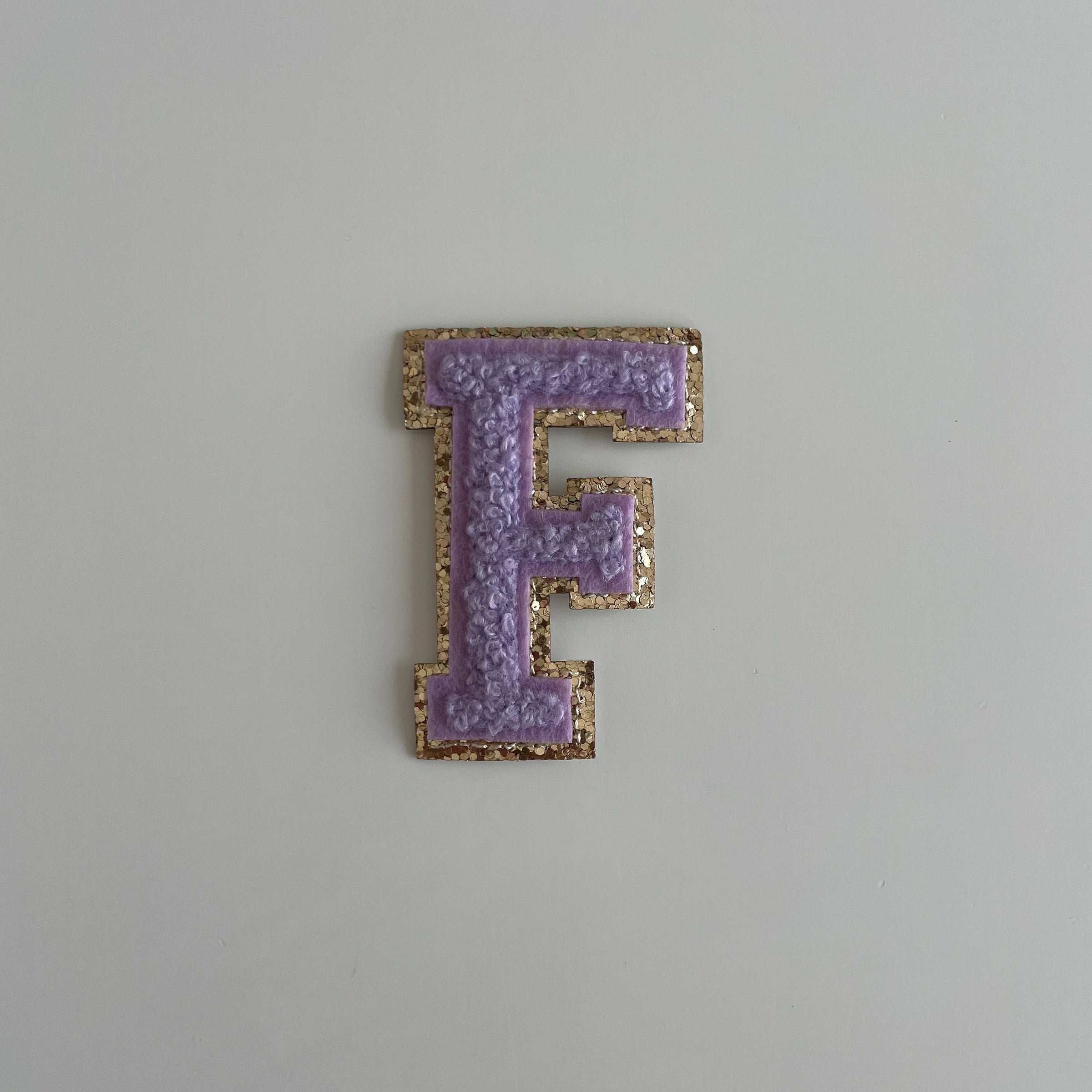 Varsity Glitter Patch - Lilac