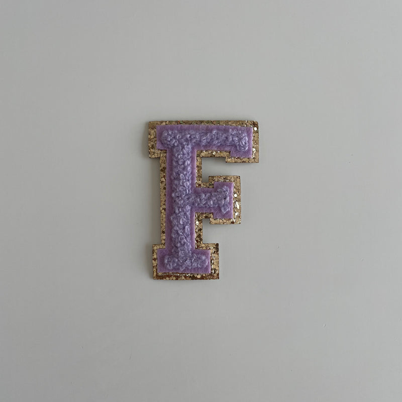 Varsity Glitter Patch - Lilac