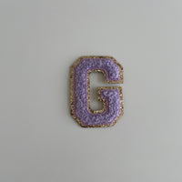 Varsity Glitter Patch - Lilac