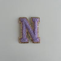 Varsity Glitter Patch - Lilac
