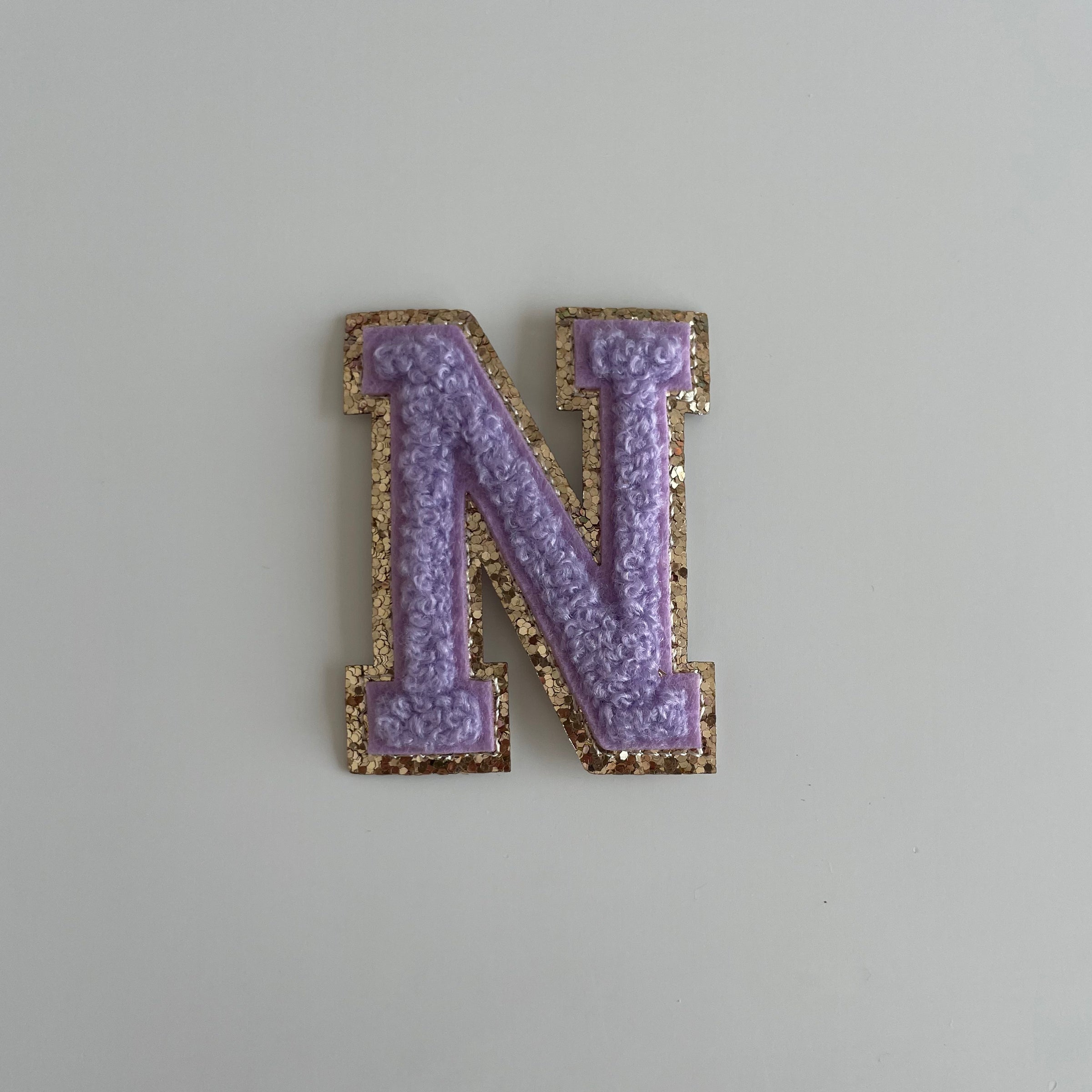 Varsity Glitter Patch - Lilac