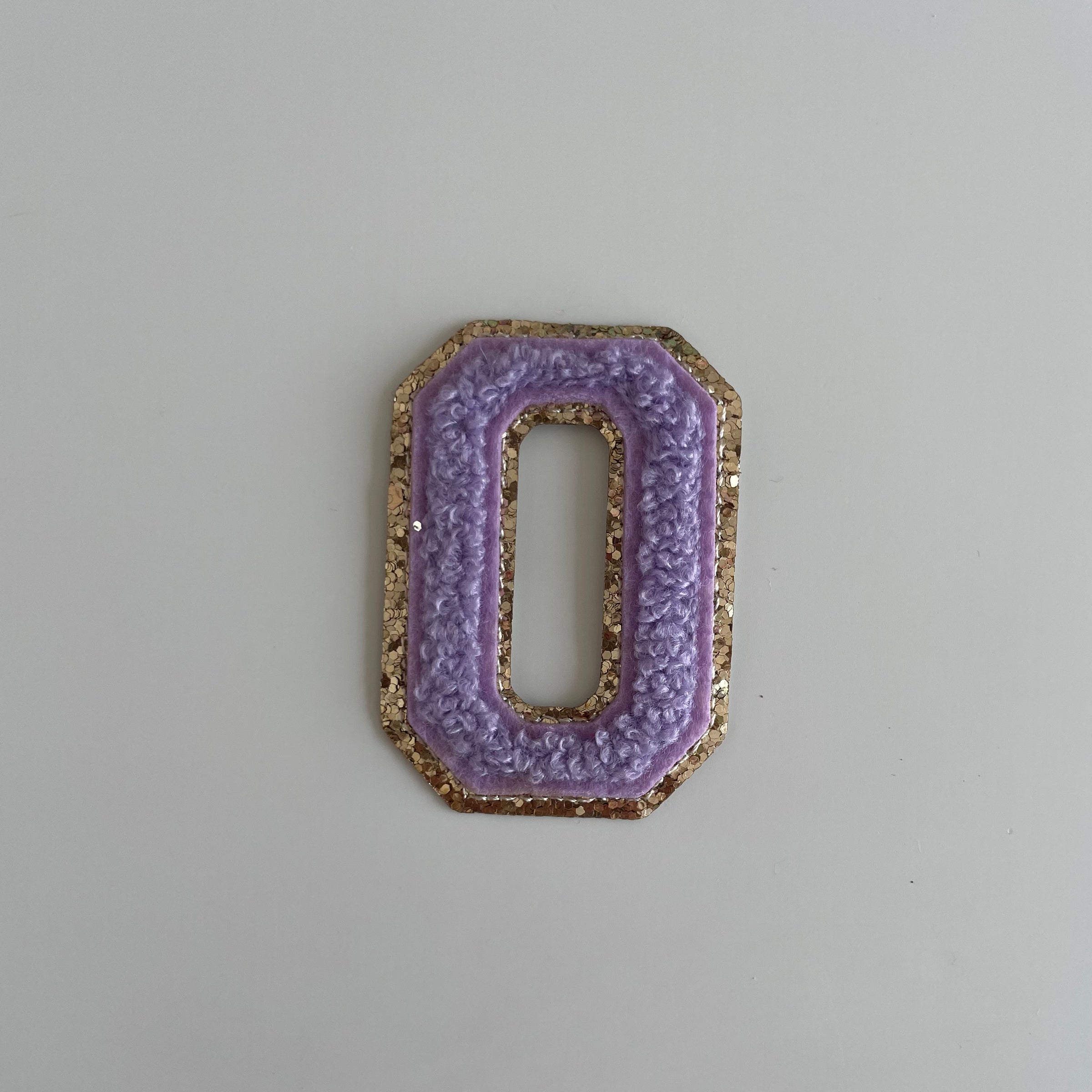 Varsity Glitter Patch - Lilac
