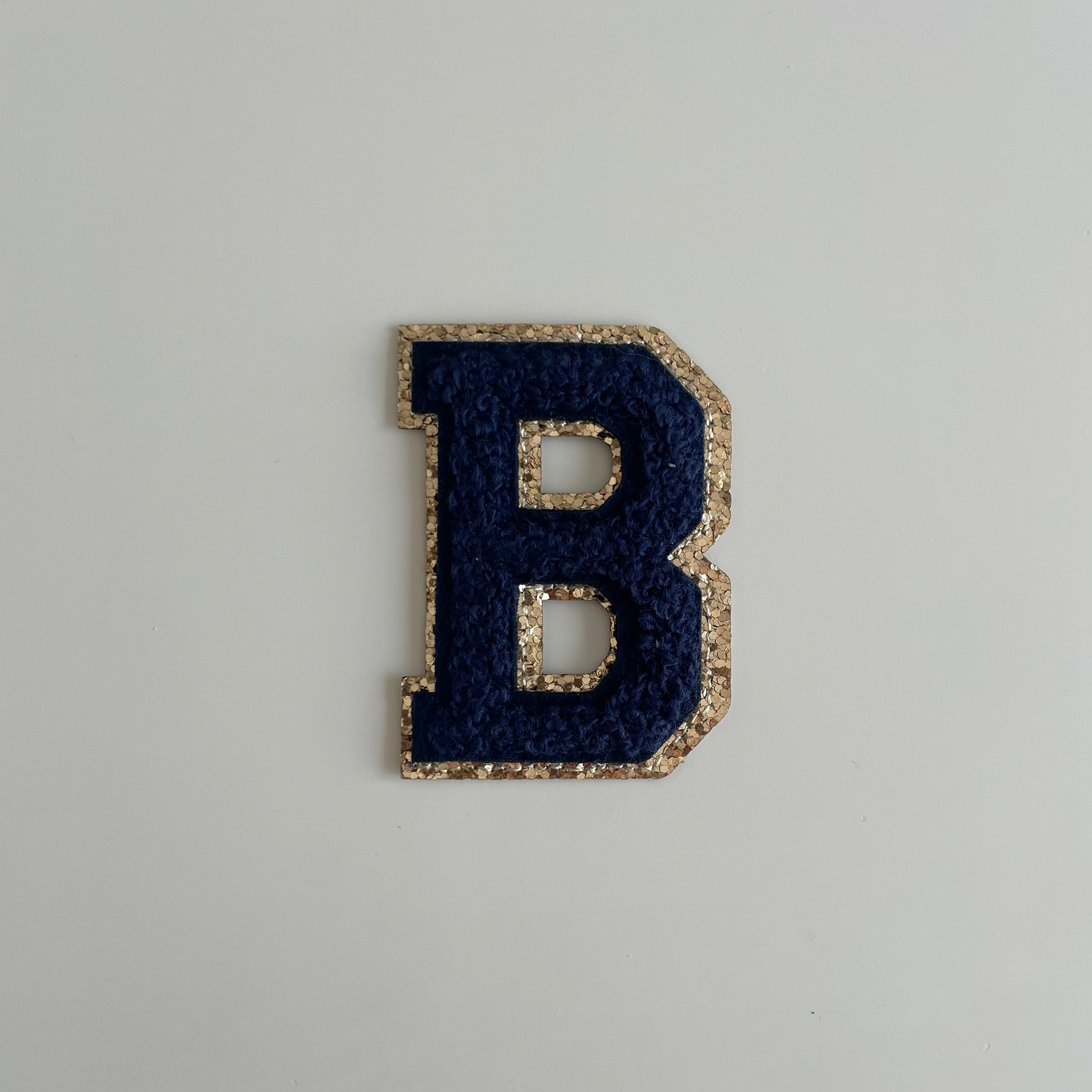 Varsity Glitter Patch - Navy
