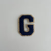 Varsity Glitter Patch - Navy