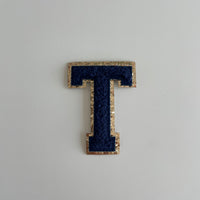 Varsity Glitter Patch - Navy