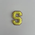 Varsity Glitter Patch - Yellow