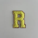 Varsity Glitter Patch - Yellow