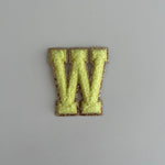 Varsity Glitter Patch - Yellow