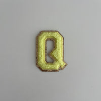 Varsity Glitter Patch - Yellow
