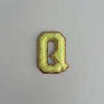 Varsity Glitter Patch - Yellow