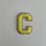 Varsity Glitter Patch - Yellow