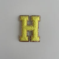 Varsity Glitter Patch - Yellow