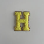 Varsity Glitter Patch - Yellow