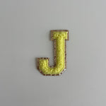 Varsity Glitter Patch - Yellow