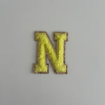 Varsity Glitter Patch - Yellow