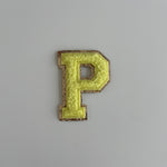 Varsity Glitter Patch - Yellow