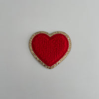 Varsity Glitter Patch - Red