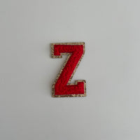 Varsity Glitter Patch - Red