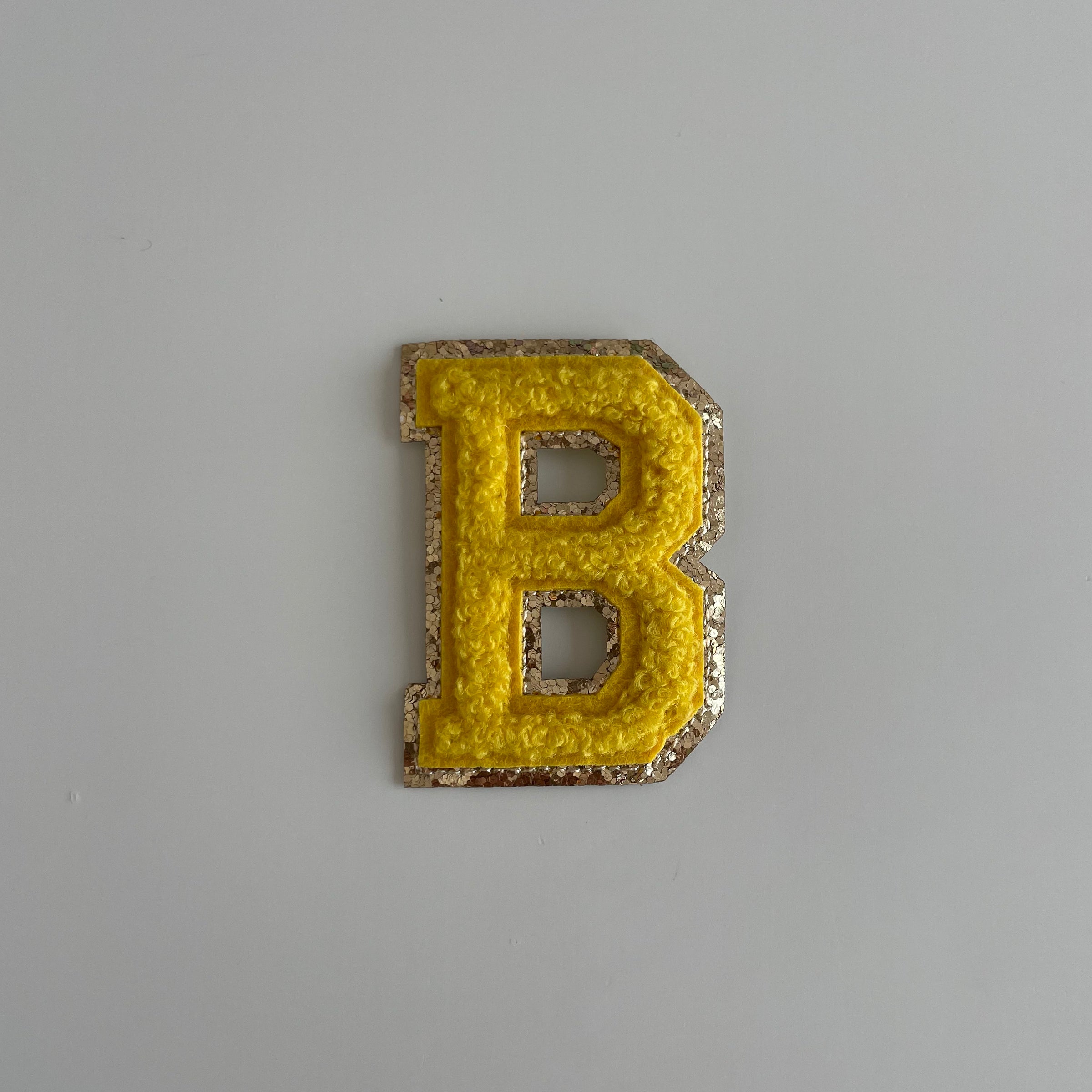Varsity Glitter Patch - Golden