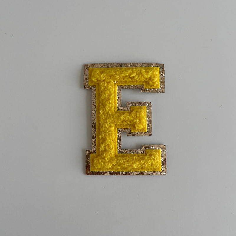 Varsity Glitter Patch - Golden