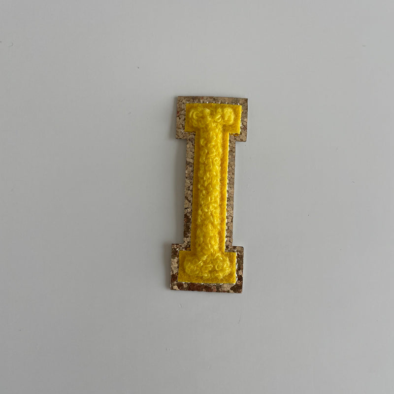 Varsity Glitter Patch - Golden