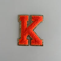 Varsity Glitter Patch - Orange